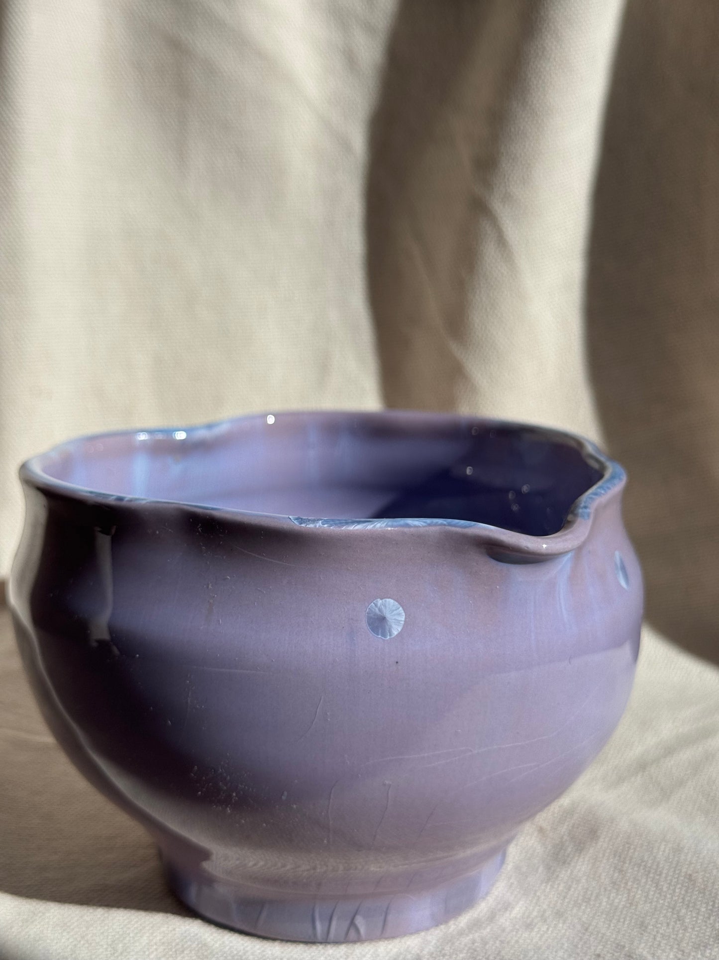 MATCHA BOWL PURPLE FLORAL LOVE KATAKUCHI 🌸