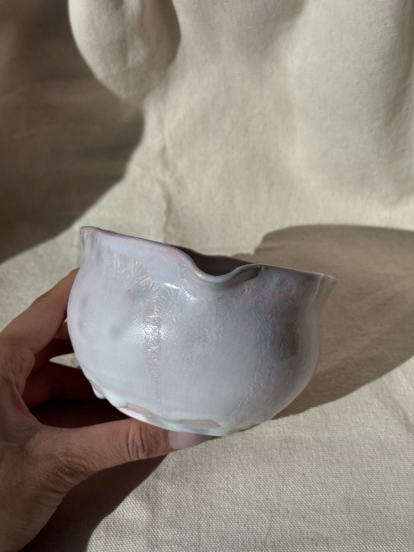 MATCHA BOWL CANDY PINK IN SNOW FLORAL LOVE KATAKUCHI 🌸