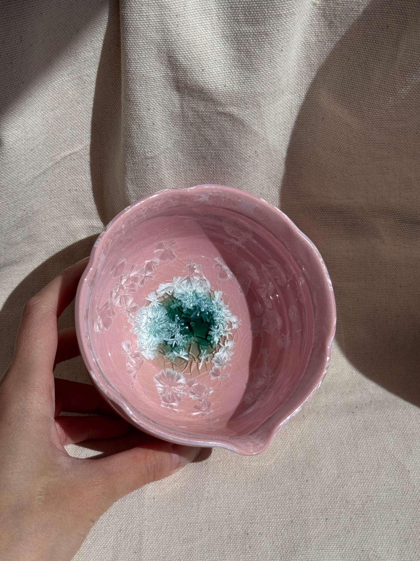 MATCHA BOWL CANDY PINK FLORAL KATAKUCHI 🌸