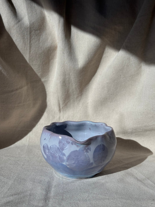 MATCHA BOWL PURPLE RUFFLE FLORAL KATAKUCHI 🌸