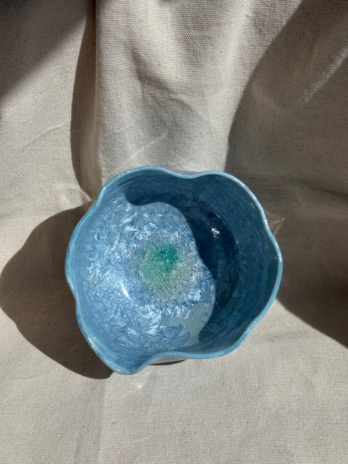 MATCHA BOWL COOL BLUE LEAF KATAKUCHI 🌸