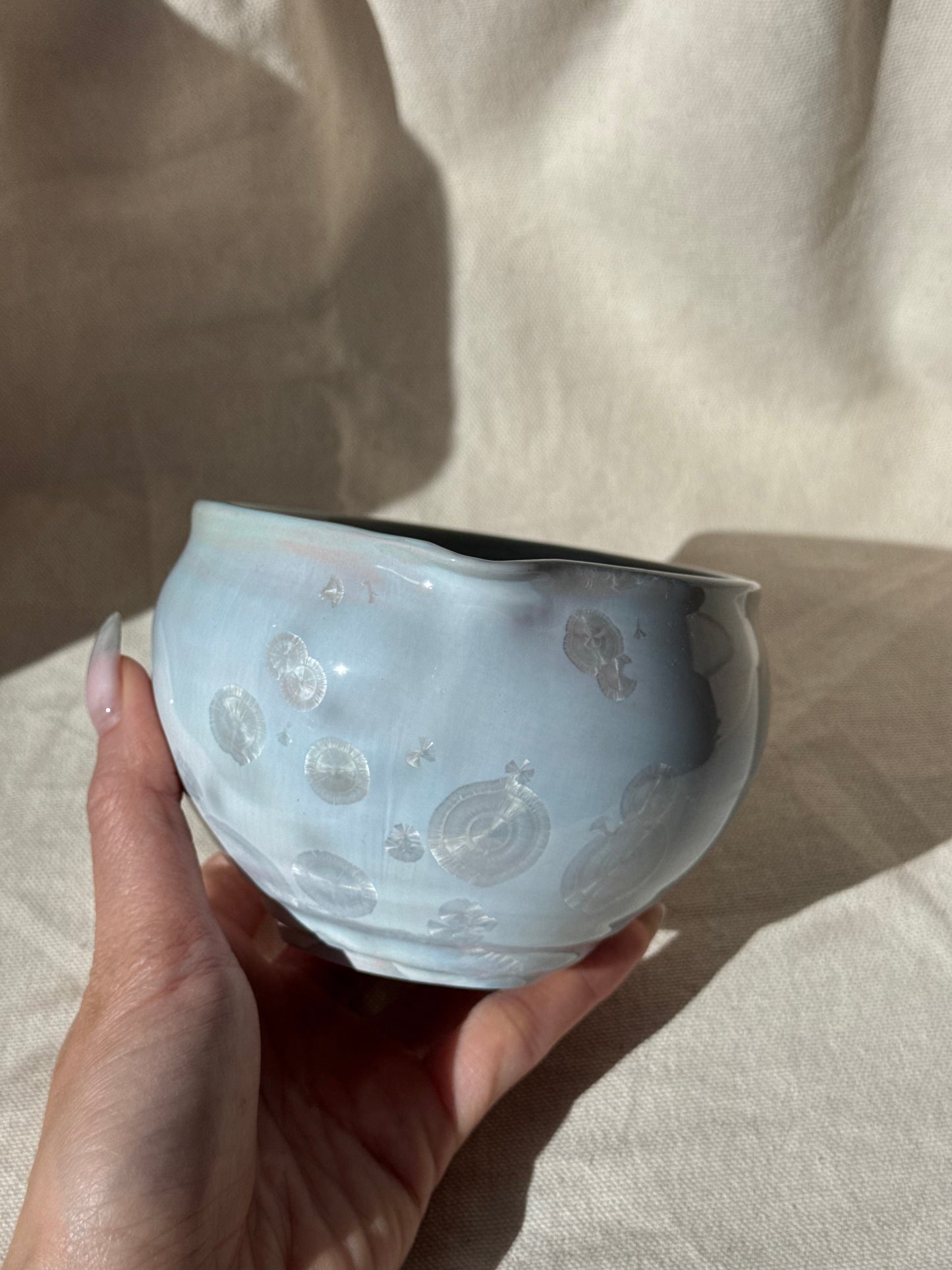 MATCHA BOWL BLUE PINK MARBLE LILAC KATAKUCHI 🌸