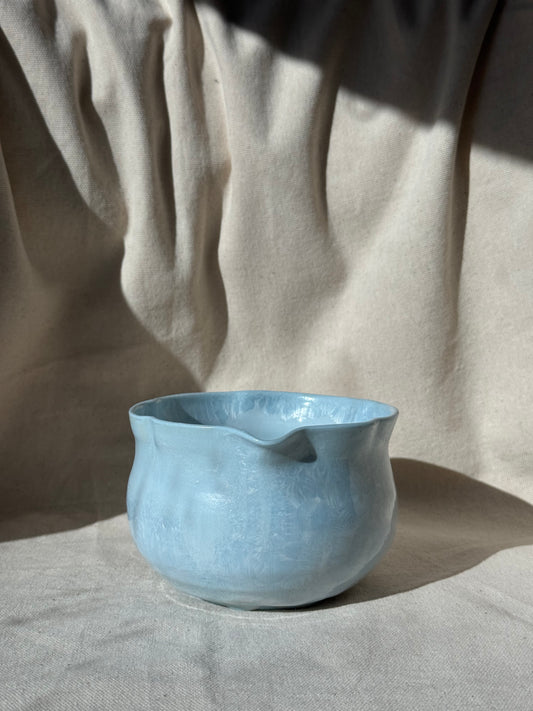 MATCHA BOWL BABY BLUE FLORAL KATAKUCHI 🌸