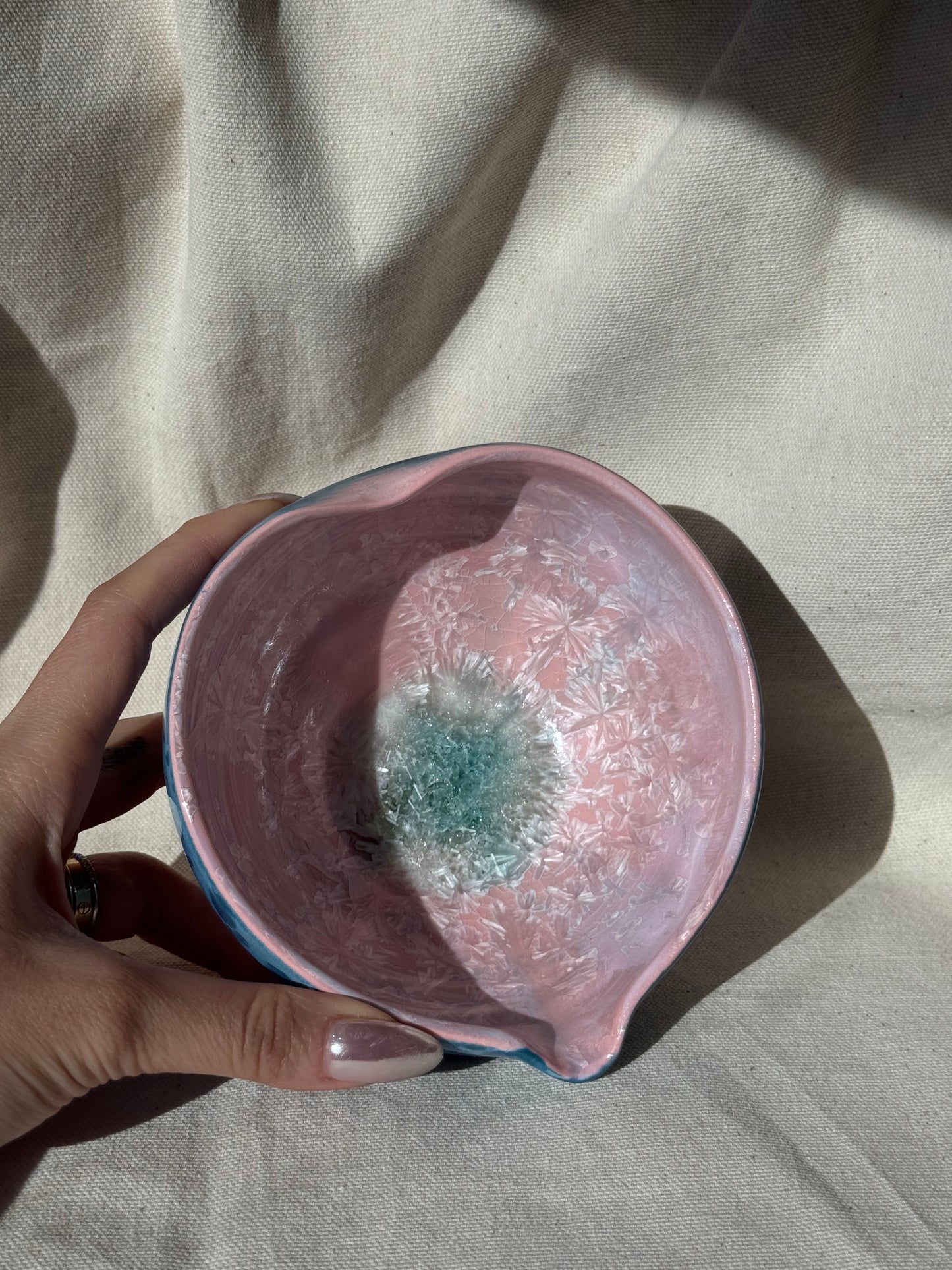 MATCHA BOWL BLUE PINK SWEET LOVE KATAKUCHI 🌸