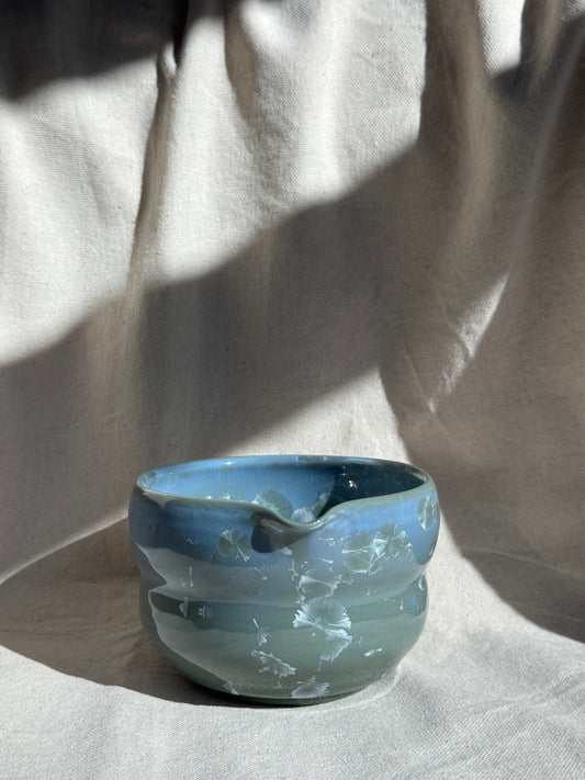 MATCHA BOWL GREEN BLUE OMBRÉ IRREGULAR KATAKUCHI 🌸