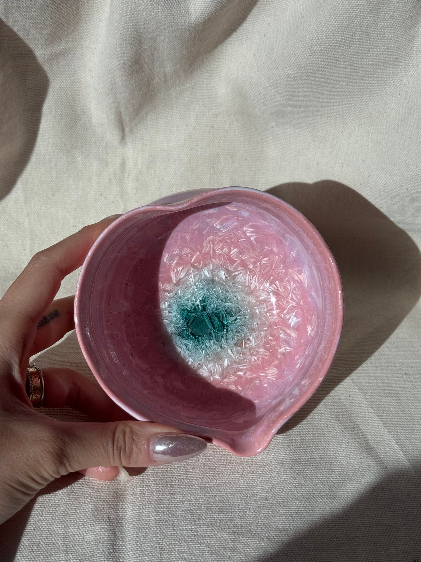 MATCHA BOWL CANDY PINK FLAKES SWEET LOVE KATAKUCHI 🌸