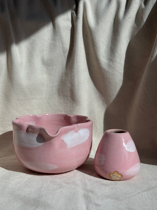 MATCHA BOWL CC FLORAL KATAKUCHI SET 🌸