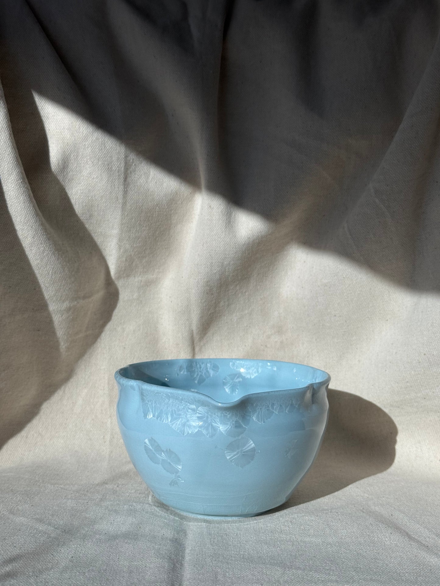 MATCHA BOWL BABY BLUE FLORAL KATAKUCHI 🌸