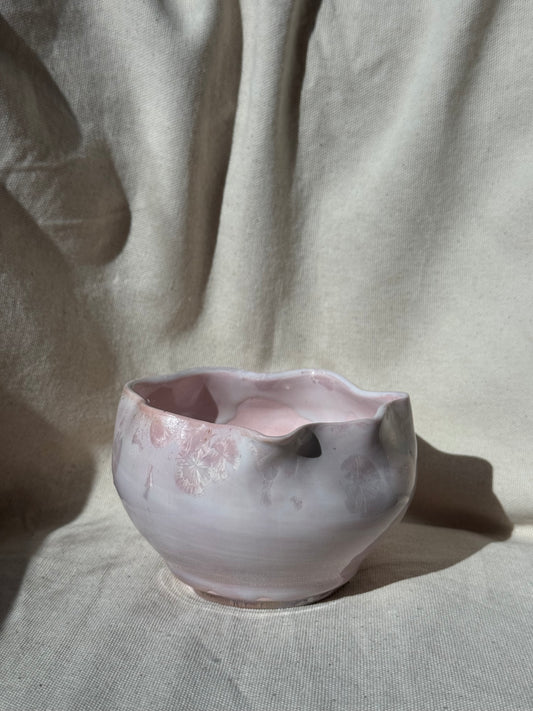 MATCHA BOWL MILKY PINK IRREGULAR KATAKUCHI 🌸