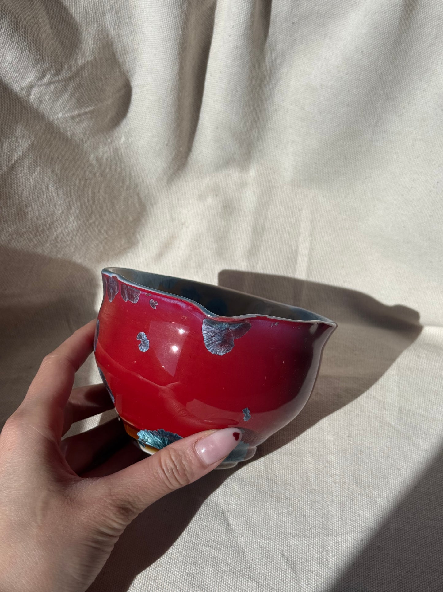 MATCHA BOWL 2 TONE RED BROWN KATAKUCHI 🌸
