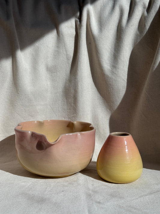 CC OMBRE FLORAL KATAKUCHI SET 🌸