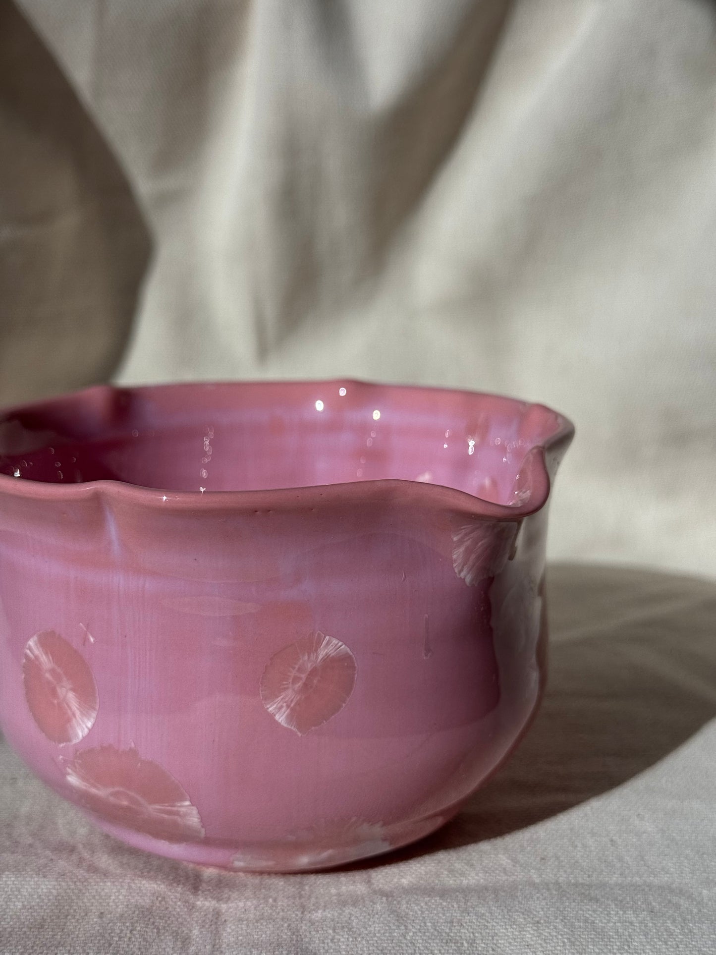 MATCHA BOWL CANDY PINK FLORAL KATAKUCHI 🌸