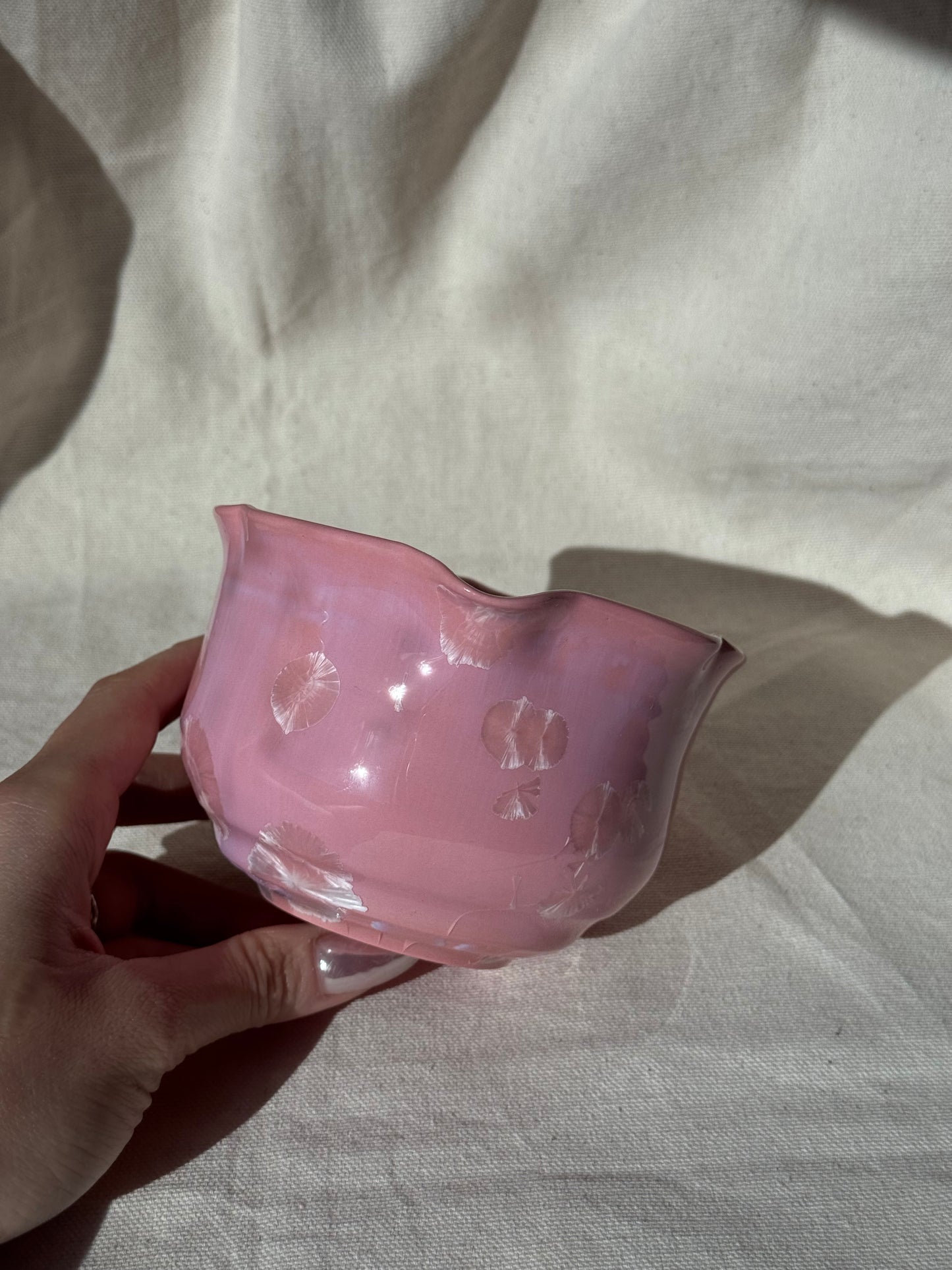 MATCHA BOWL CANDY PINK FLORAL KATAKUCHI 🌸