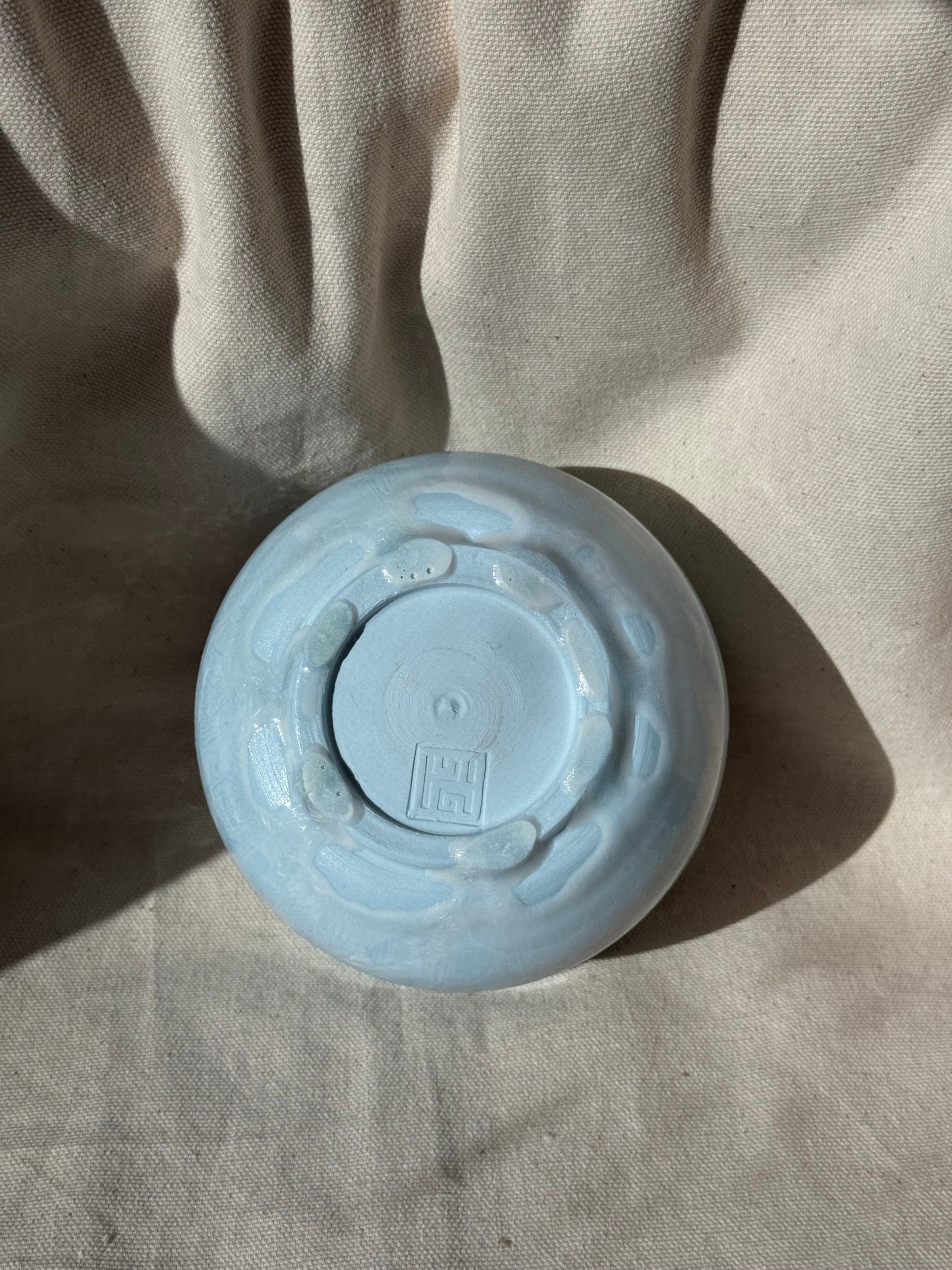 MATCHA BOWL BABY BLUE FLORAL KATAKUCHI 🌸