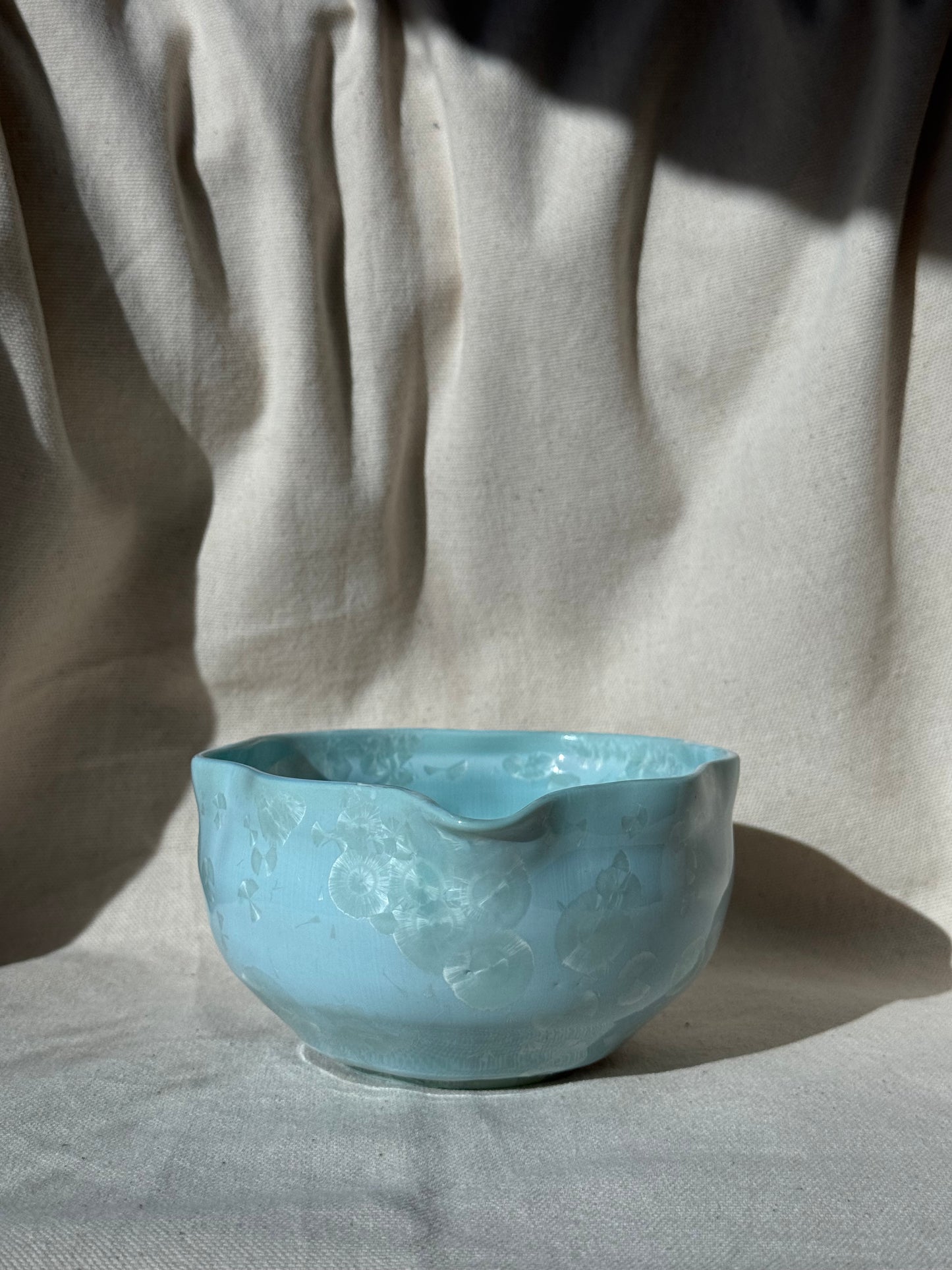 MATCHA BOWL MINTY GREEN RUFFLE FLORAL KATAKUCHI 🌸