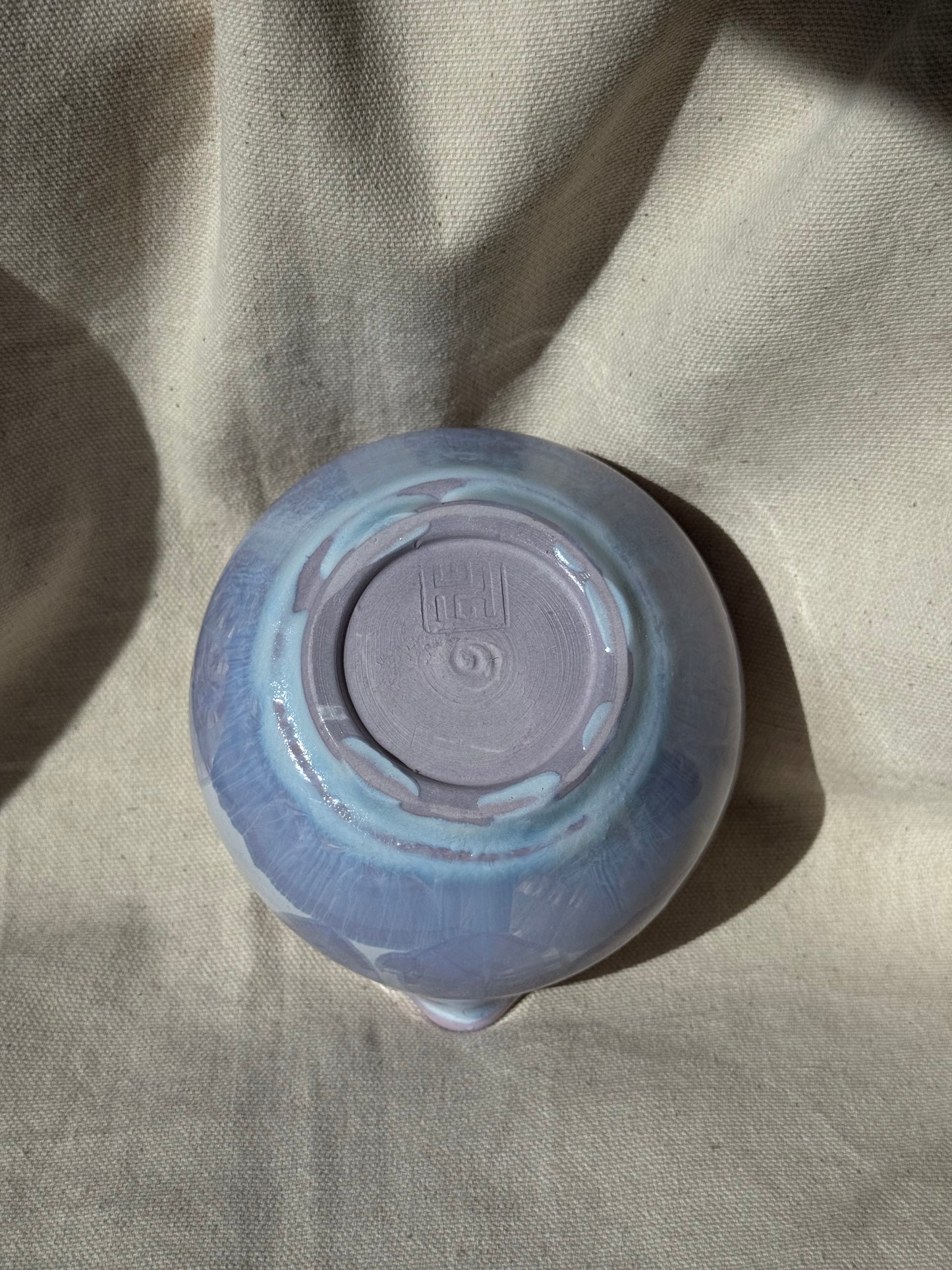 MATCHA BOWL PURPLE RUFFLE FLORAL KATAKUCHI 🌸