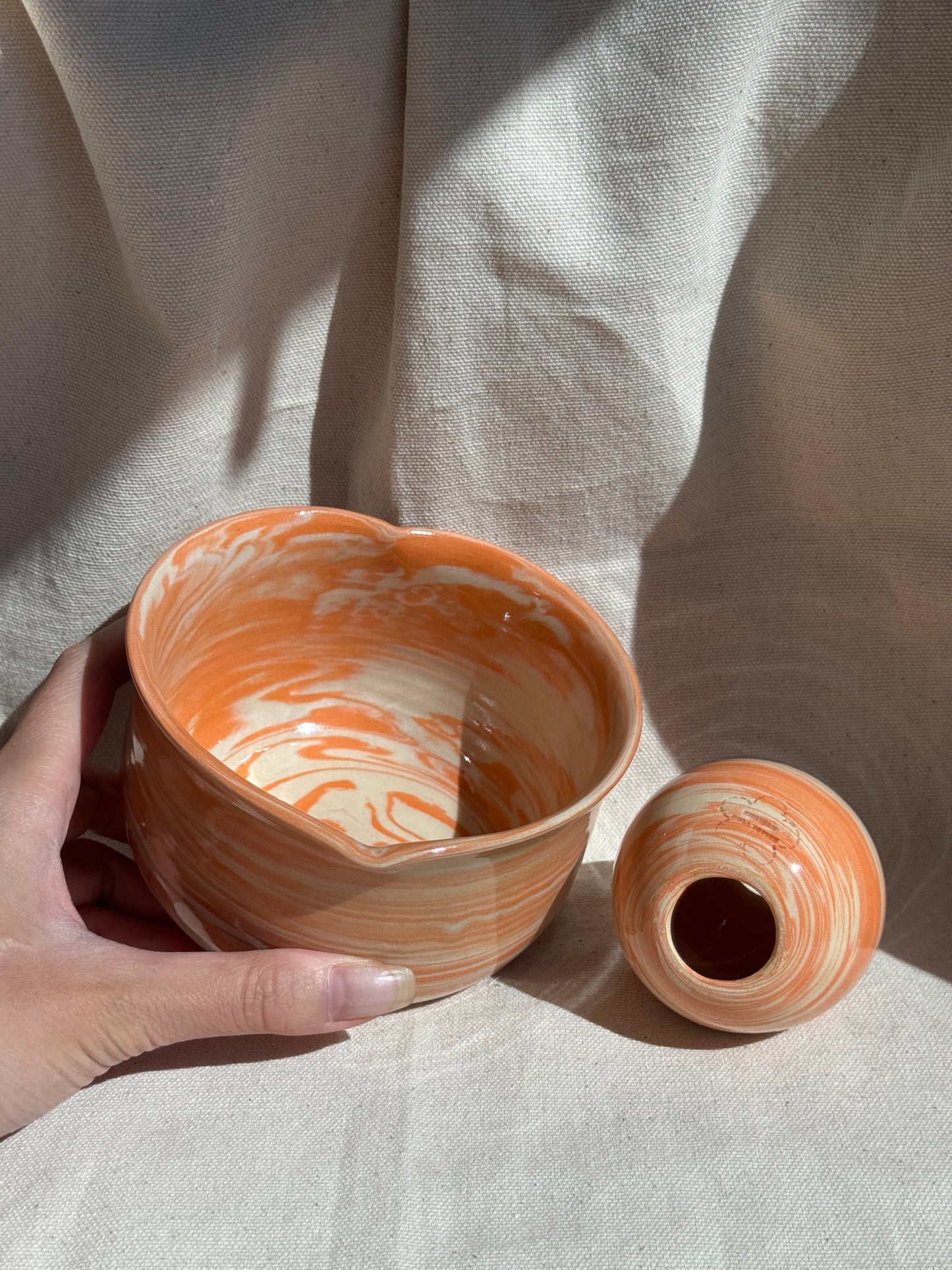 MATCHA BOWL CC ORANGE CREAMSICLE KATAKUCHI SET 🌸