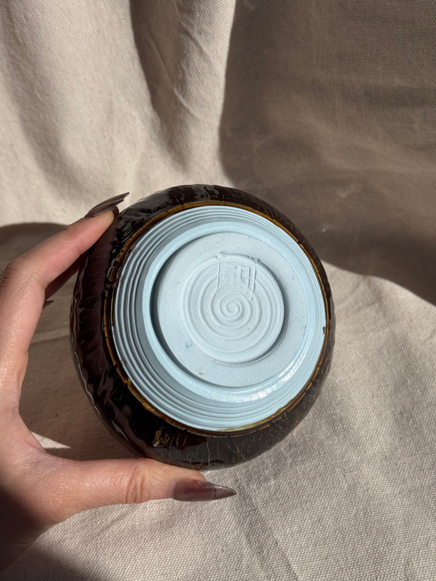 MATCHA BOWL BROWN EGGSHELL KATAKUCHI 🌸
