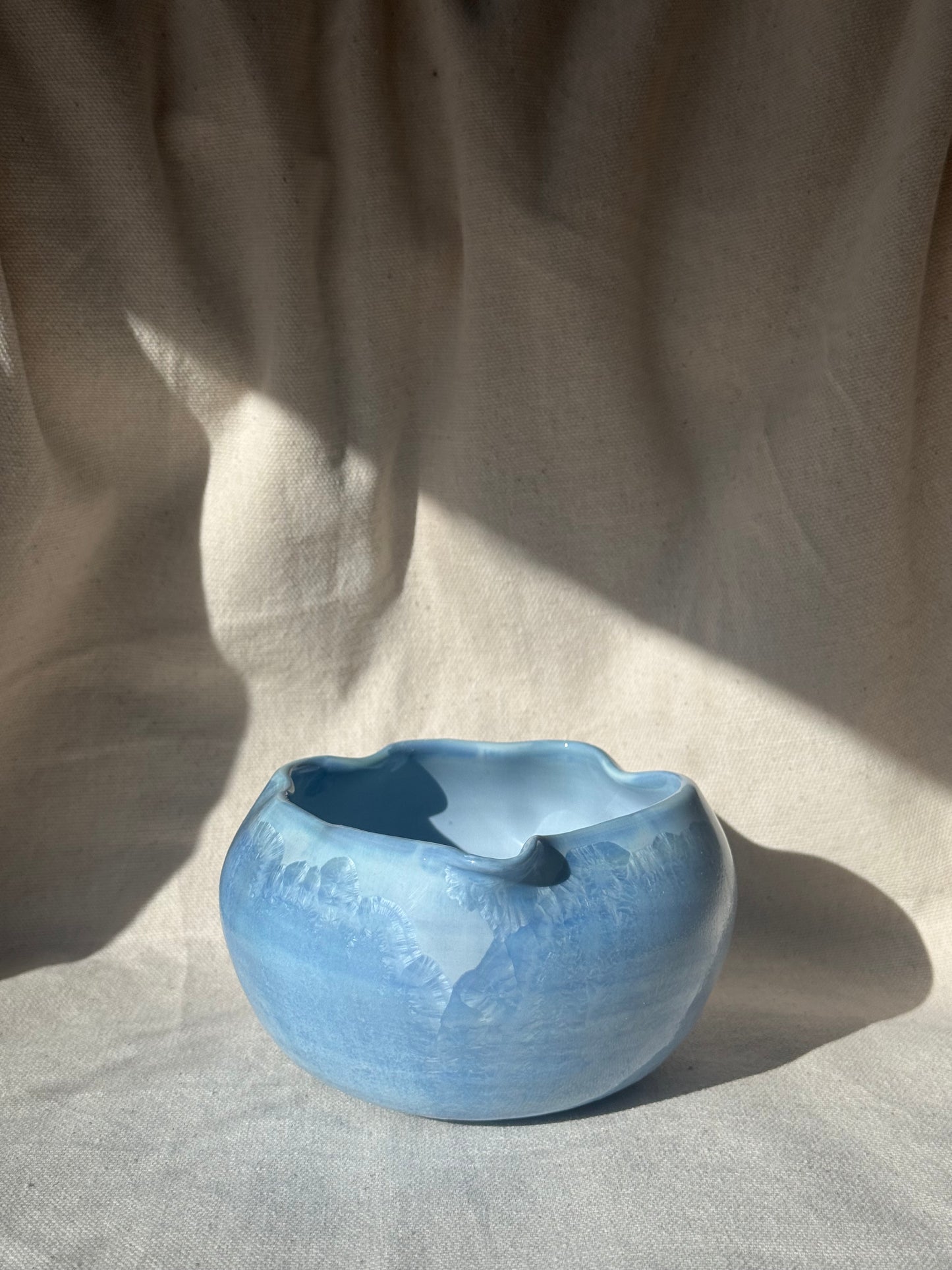 MATCHA BOWL BLUE LILAC EGGSHELL KATAKUCHI 🌸