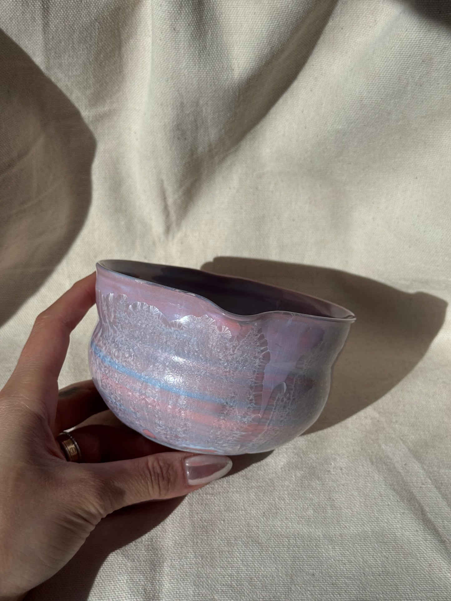 MATCHA BOWL PURPLE MARBLE TIMELESS LOVE KATAKUCHI 🌸