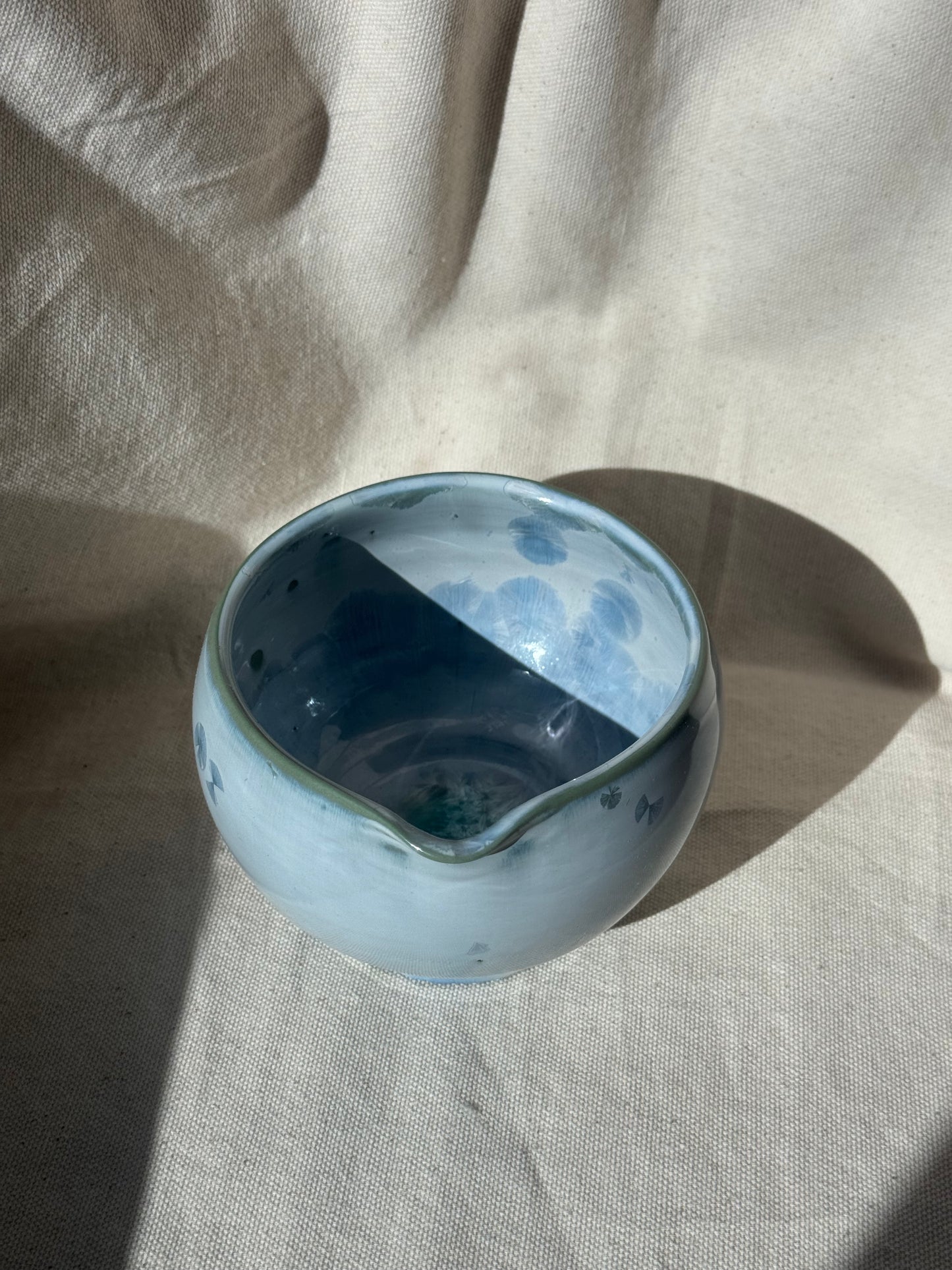 MATCHA BOWL BLUE GREEN CLAY KATAKUCHI 🌸
