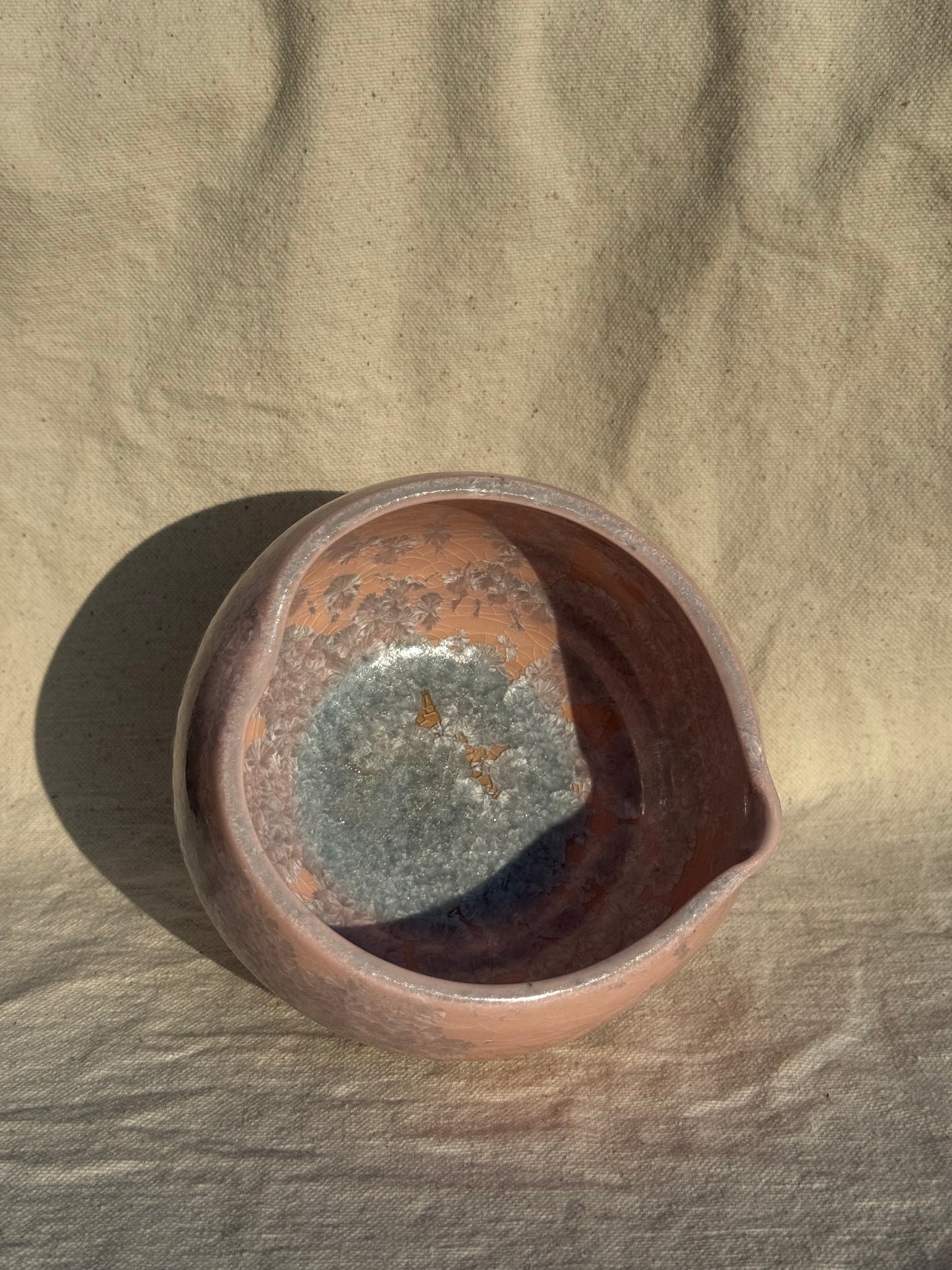 MATCHA BOWL PEACHY PINK GLAZE KATAKUCHI 🌸
