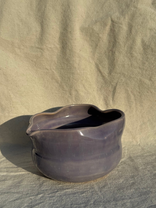 MATCHA BOWL PURPLE GLAZE KATAKUCHI 🌸