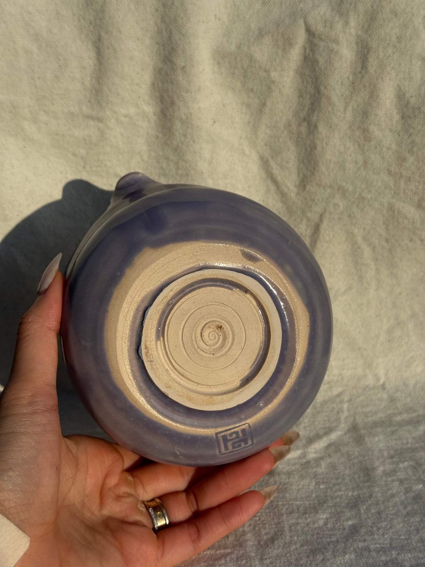 MATCHA BOWL PURPLE GLAZE KATAKUCHI 🌸