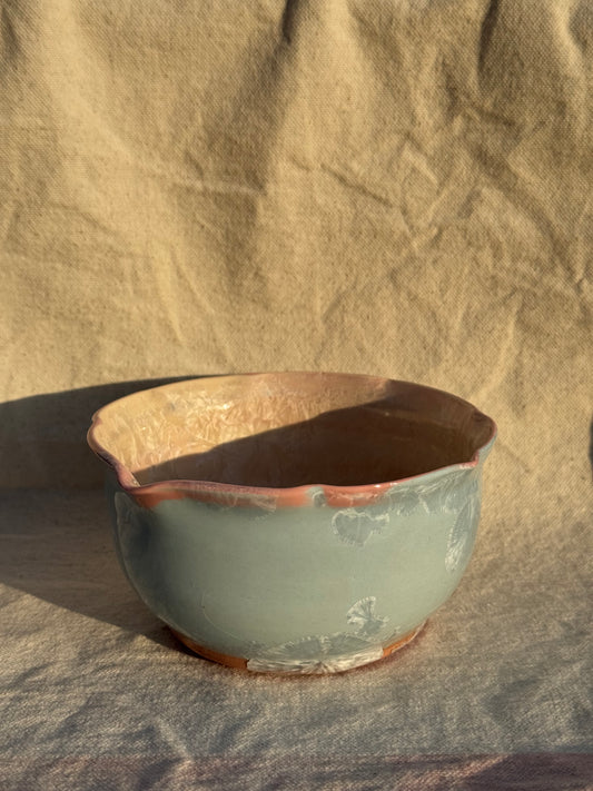 MATCHA BOWL FLORAL 2 TONE KATAKUCHI 🌸