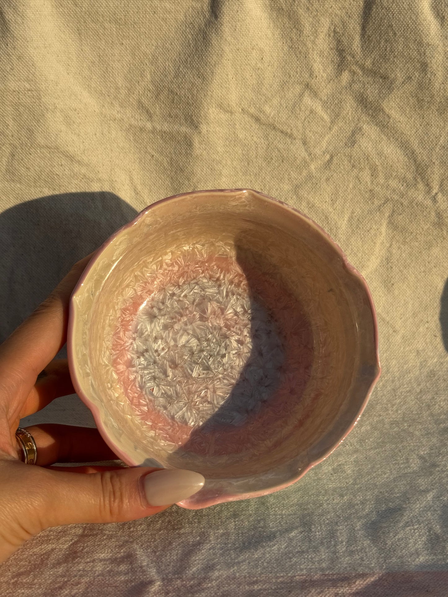 MATCHA BOWL FLORAL 2 TONE KATAKUCHI 🌸