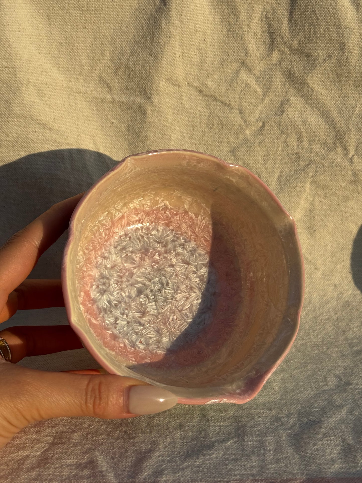 MATCHA BOWL FLORAL 2 TONE KATAKUCHI 🌸