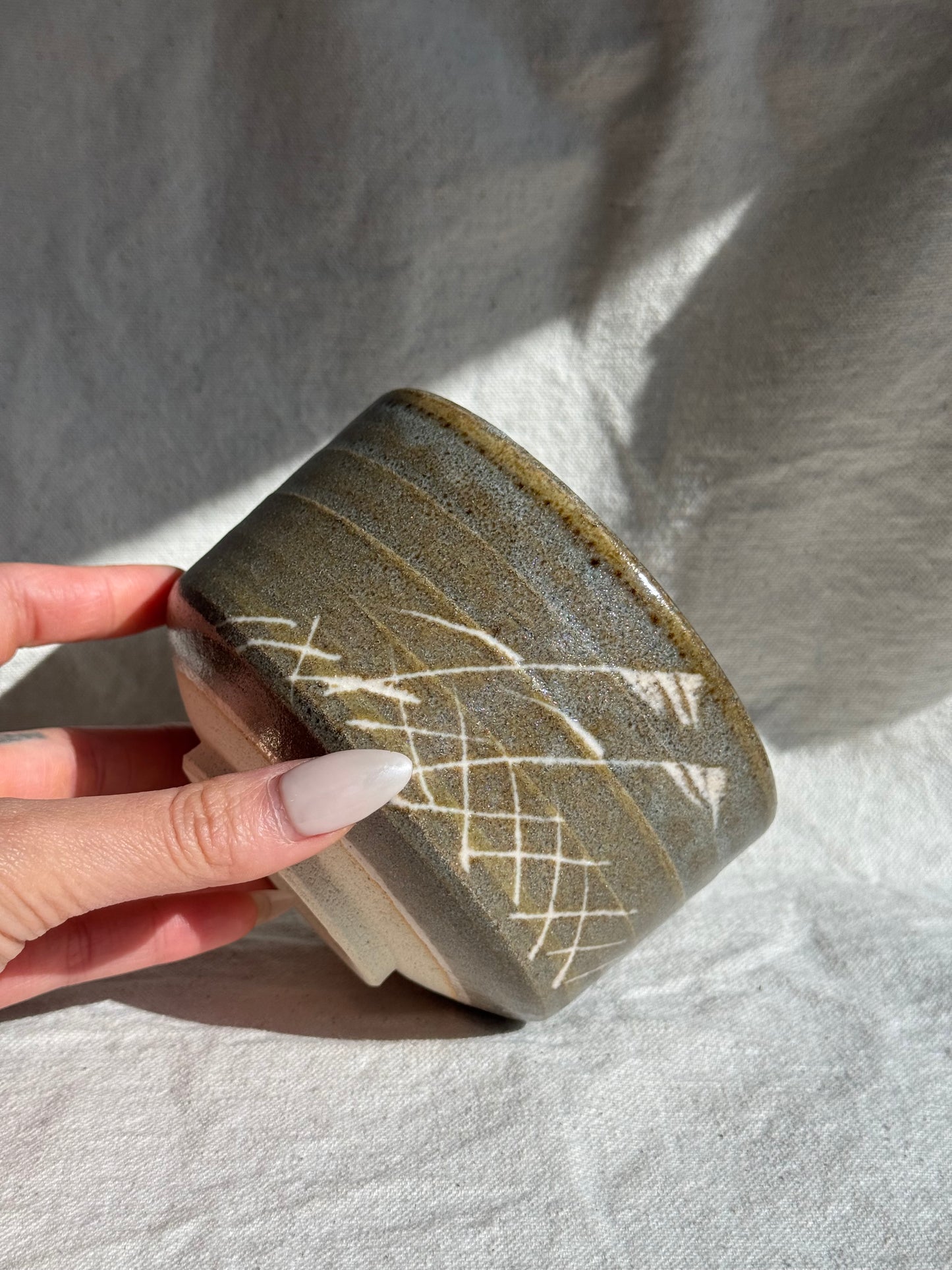 MATCHA BOWL MINO YAKI GREEN GLAZE 🌸