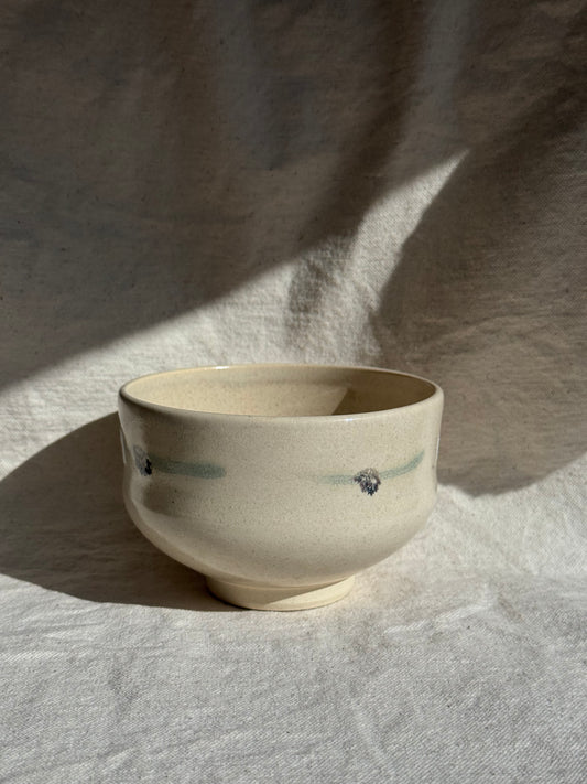 MATCHA BOWL WHITE PEPPER GLAZE 🌸