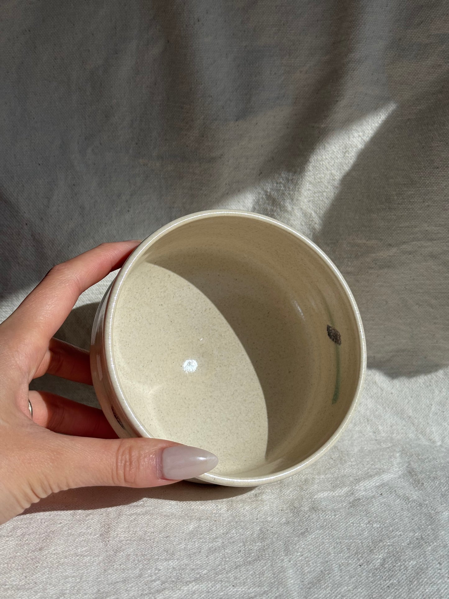 MATCHA BOWL WHITE PEPPER GLAZE 🌸