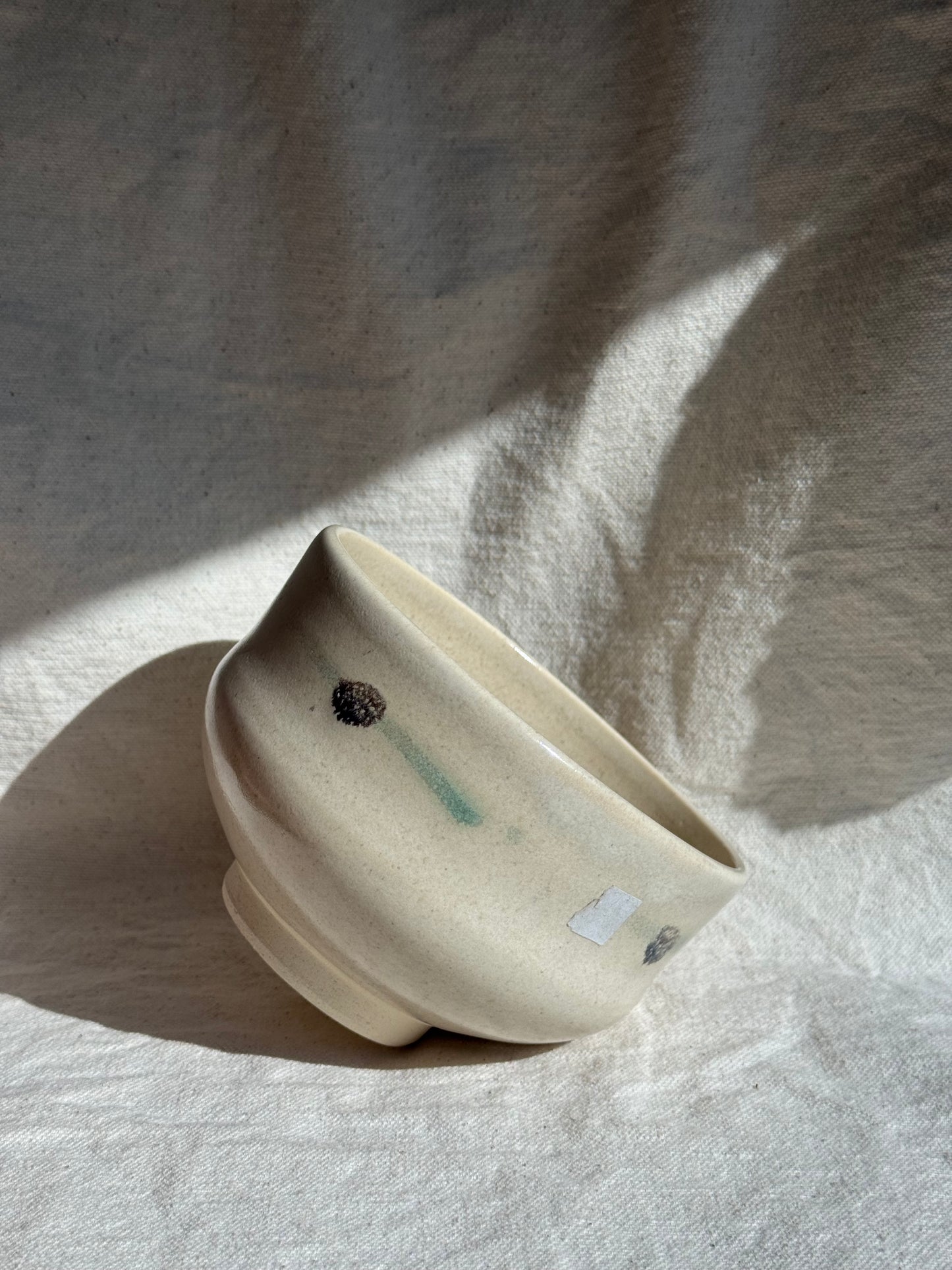 MATCHA BOWL WHITE PEPPER GLAZE 🌸