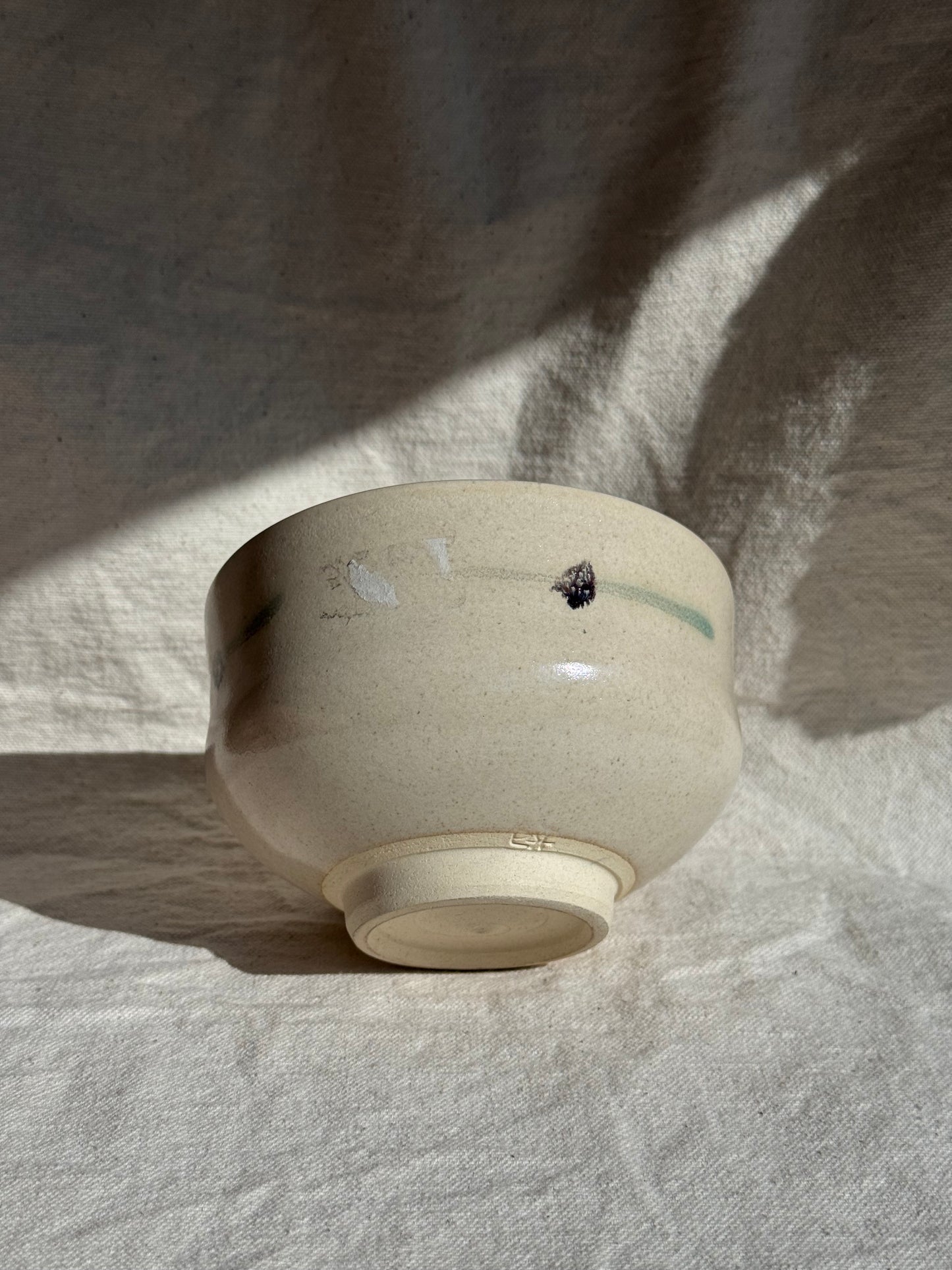 MATCHA BOWL WHITE PEPPER GLAZE 🌸