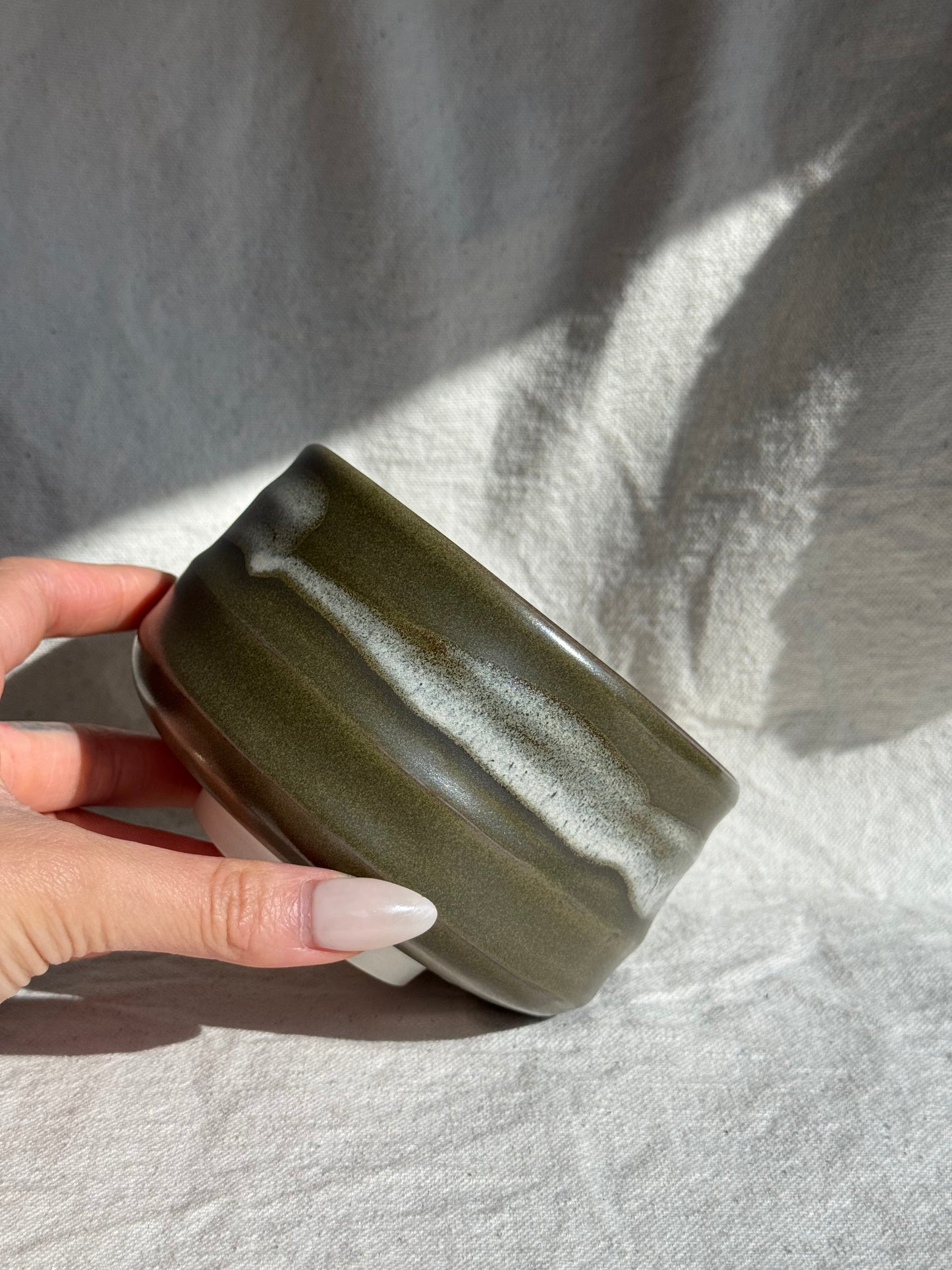 MATCHA BOWL MINO YAKI MATTE GREEN GLAZE 🌸