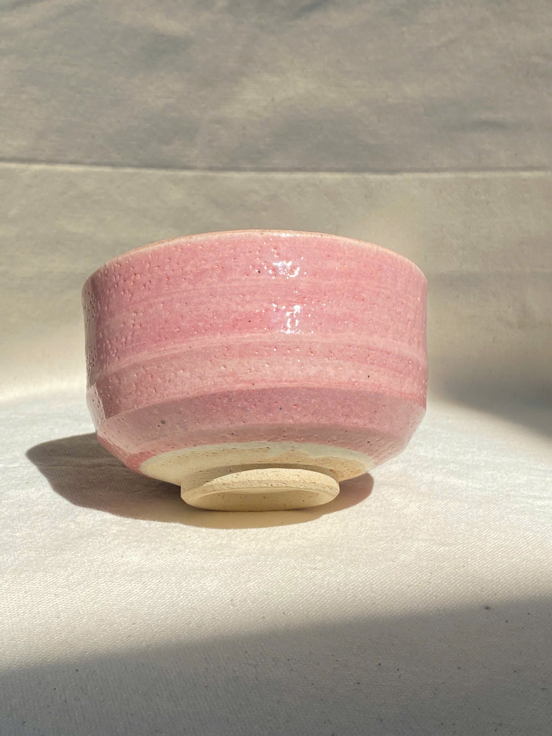 CW Mino Yaki Sakura Pink Bowl - Thumbnail 3