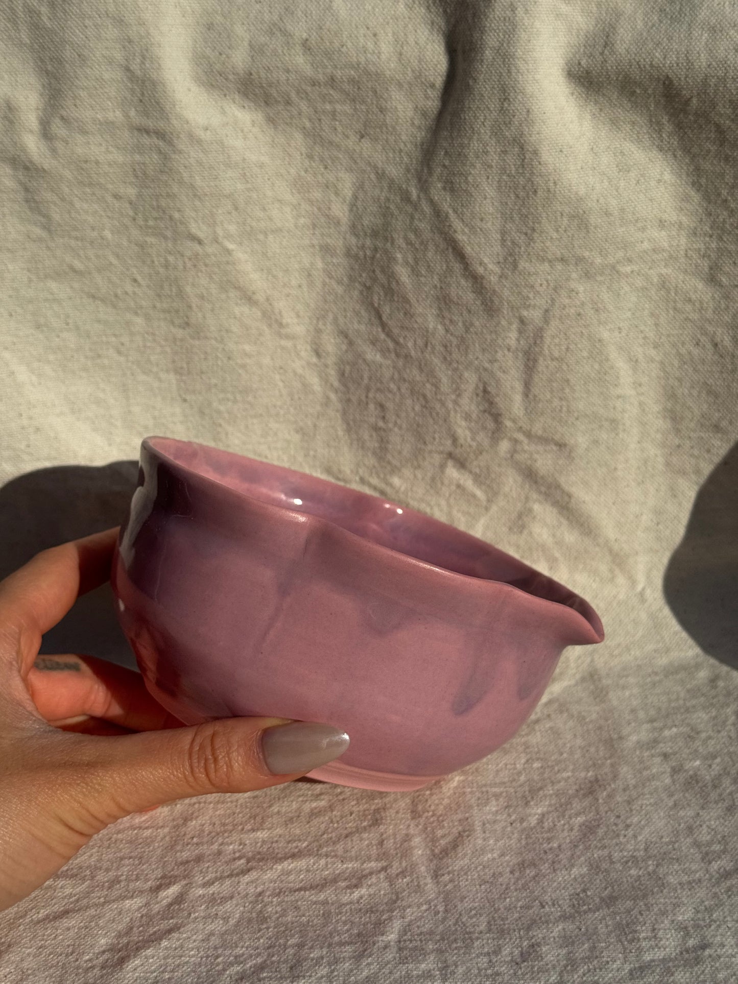 MATCHA BOWL PINK FLORAL KATAKUCHI 🌸