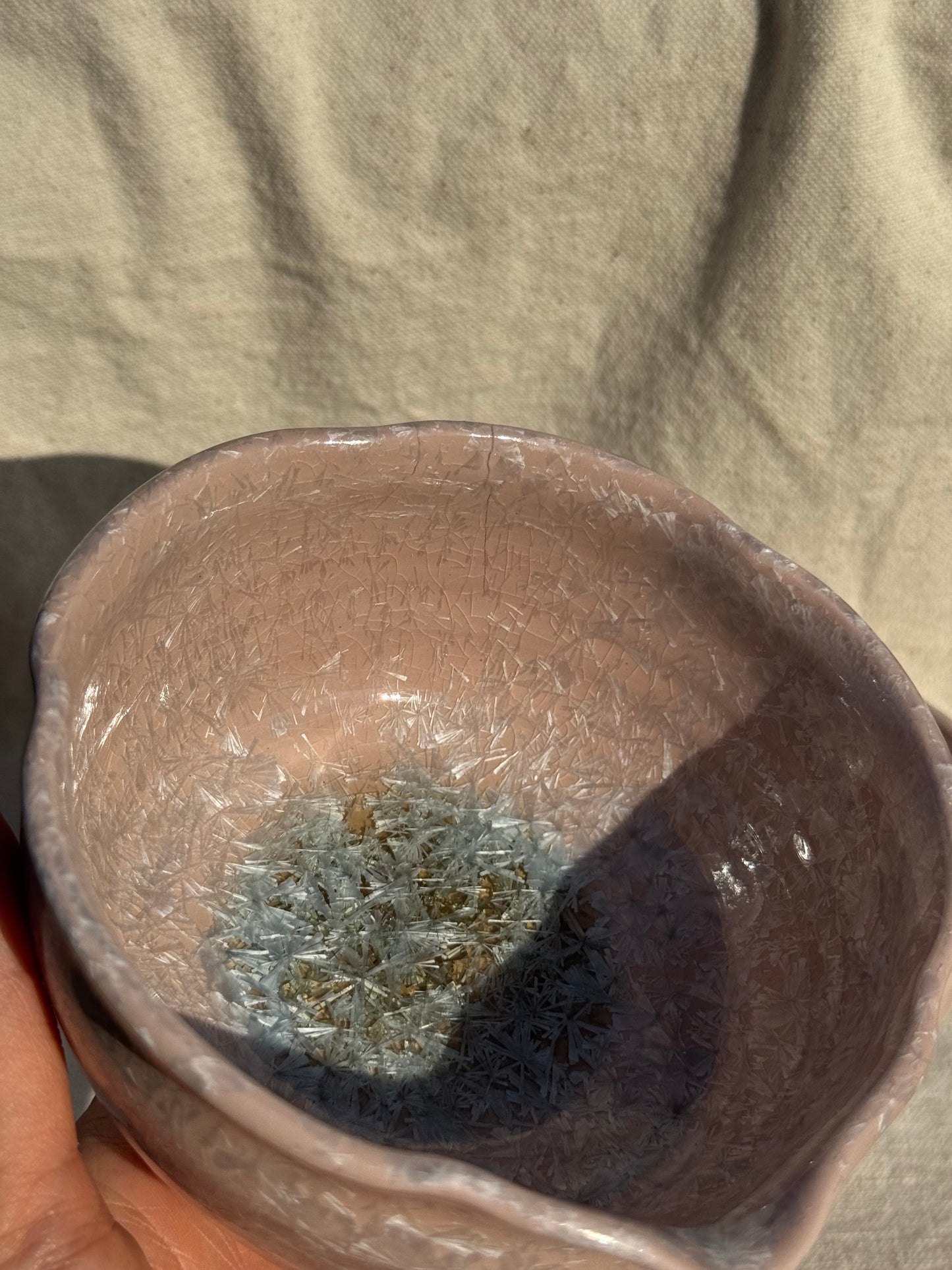 MATCHA BOWL CANDY GLAZE FLORAL KATAKUCHI SET 🌸