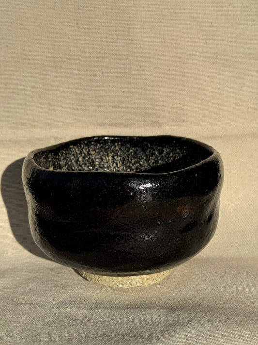 MATCHA TEA BOWL KURO RAKU - KICHIZAEMON 🌸