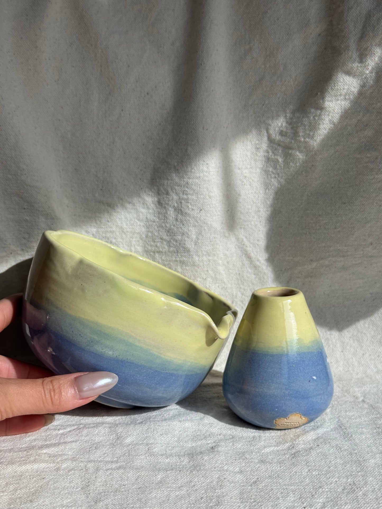 MATCHA BOWL CC FLORAL OMBRE KATAKUCHI SET 🌸