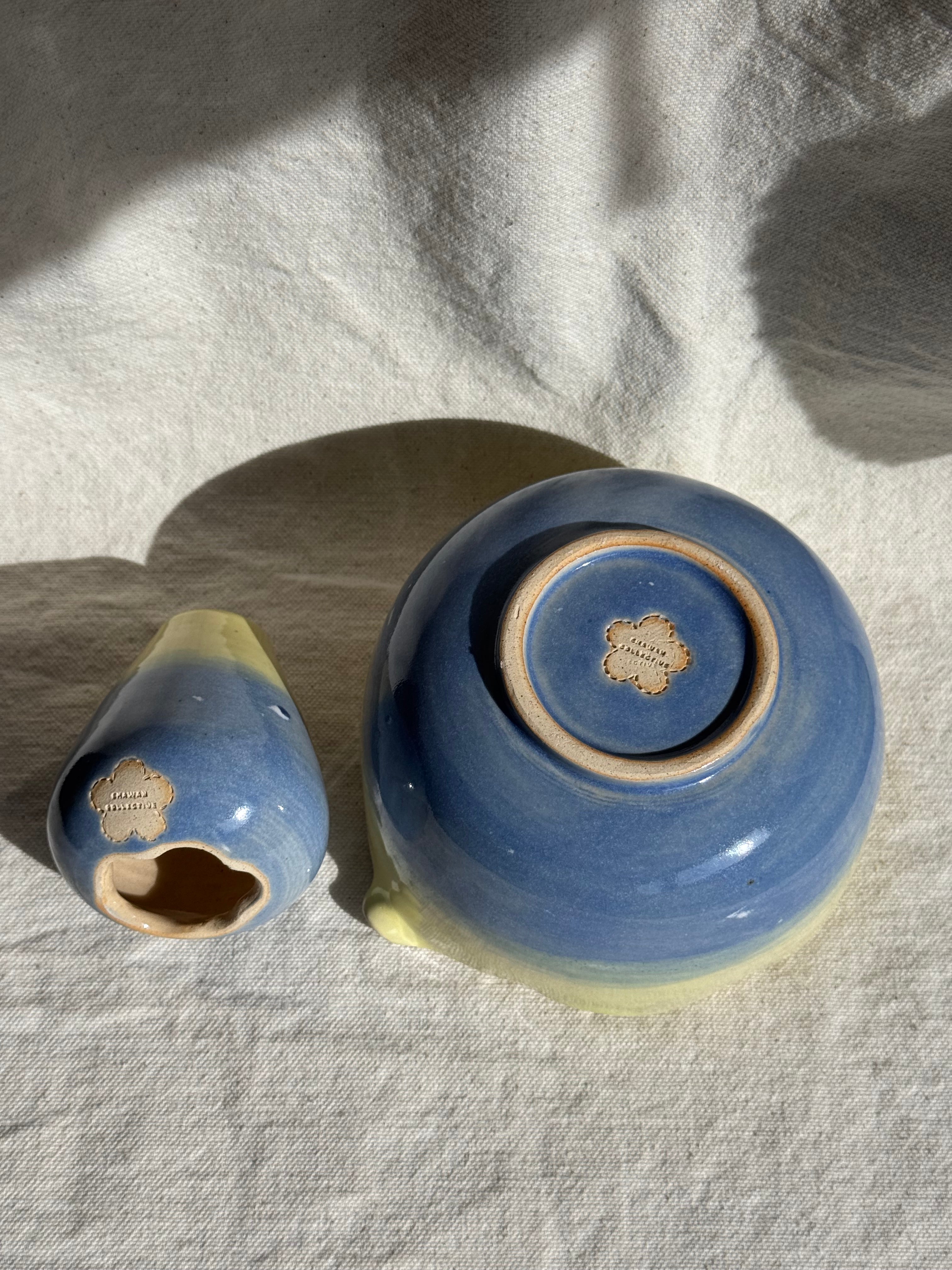 MATCHA BOWL CC FLORAL OMBRE KATAKUCHI SET - Thumbnail 5