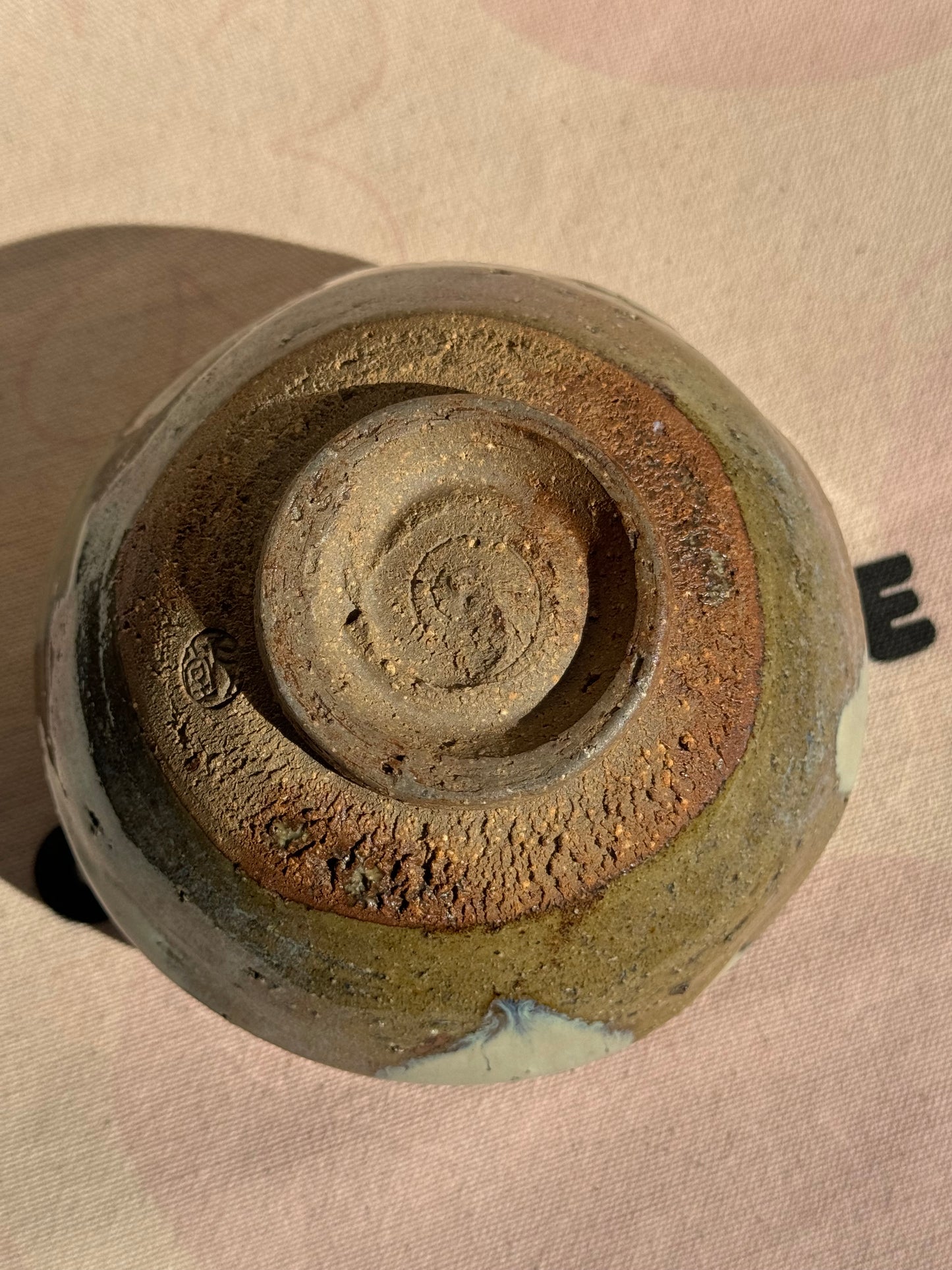 TEA BOWL BROWN BEIGIE DRIP GLAZE 🌸