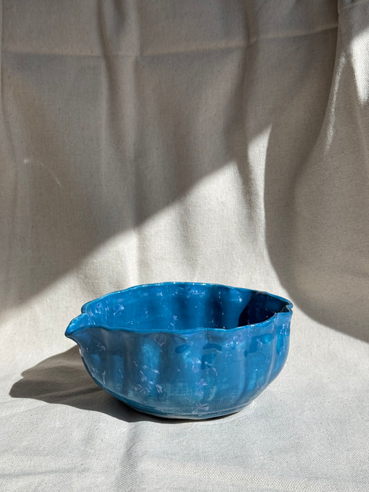 MATCHA BOWL AQUA BLUE SEASHELL KATAKUCHI 🌸