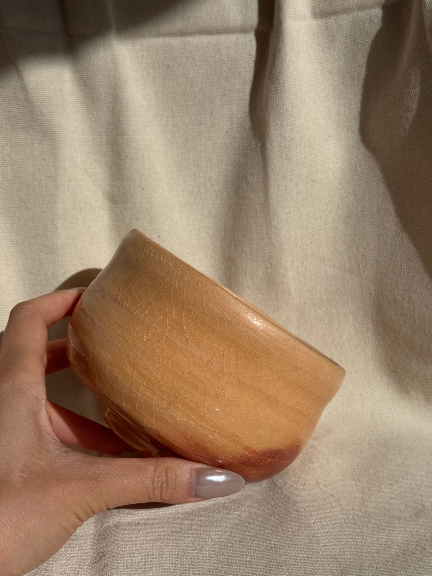 MATCHA BOWL ORANGE GLAZE 🌸