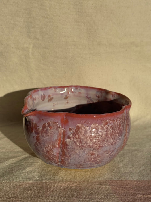 TEA BOWL PINK FLORAL KATAKUCHI 🌸