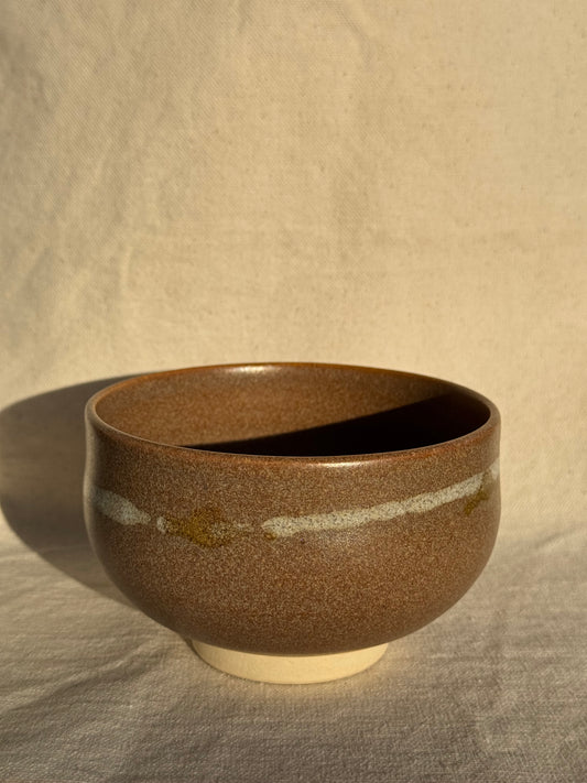 TEA BOWL KYO TAKI BROWN GLAZE 🌸