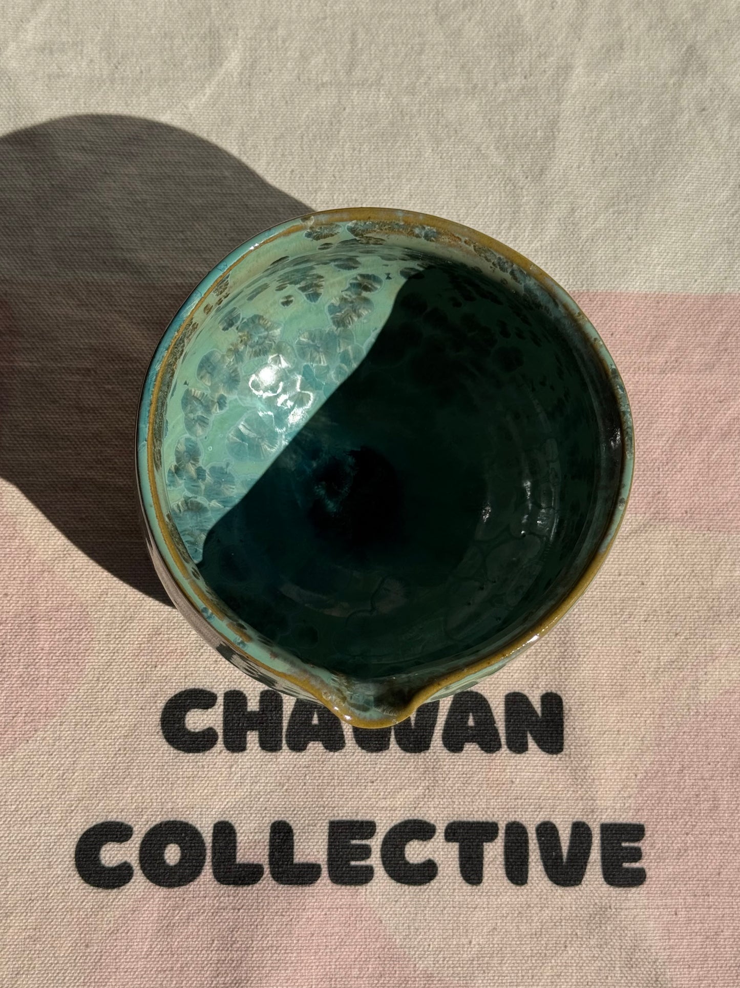 TEA BOWL TEAL TURQUOISE KATAKUCHI 🌸