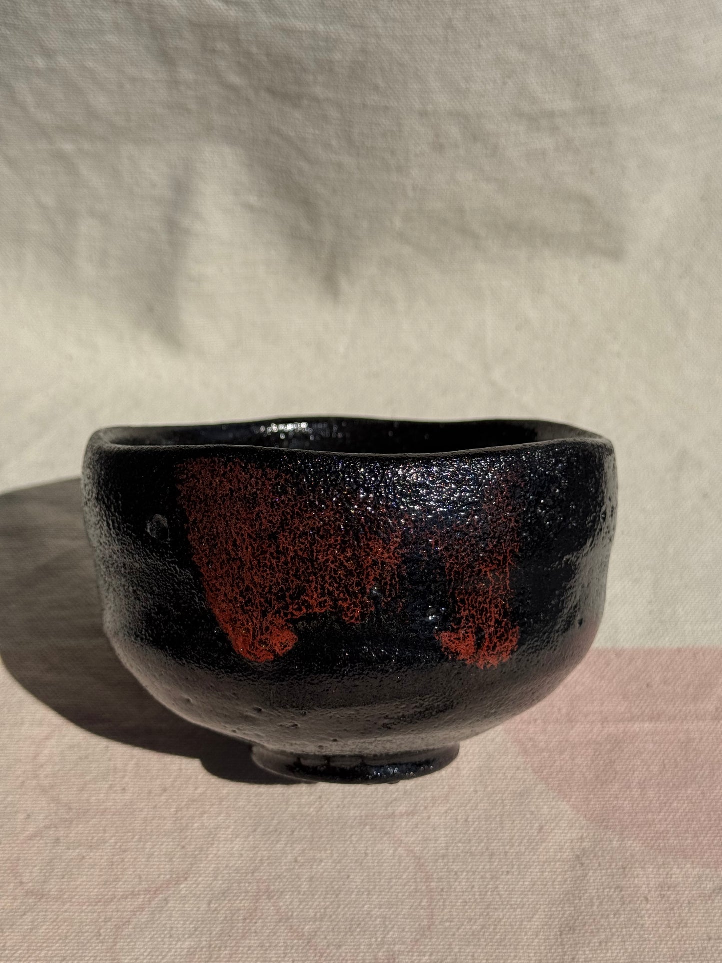 MATCHA TEA BOWL KURO RAKU 🌸